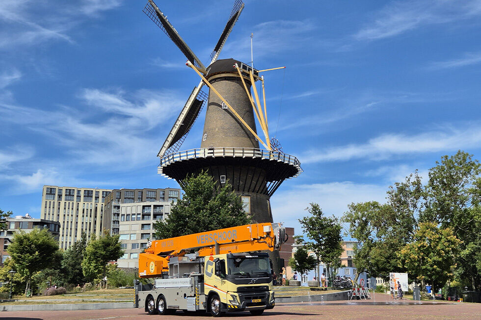 Hybride Hoogwerkerkraan 52/58 meter | Verschoor