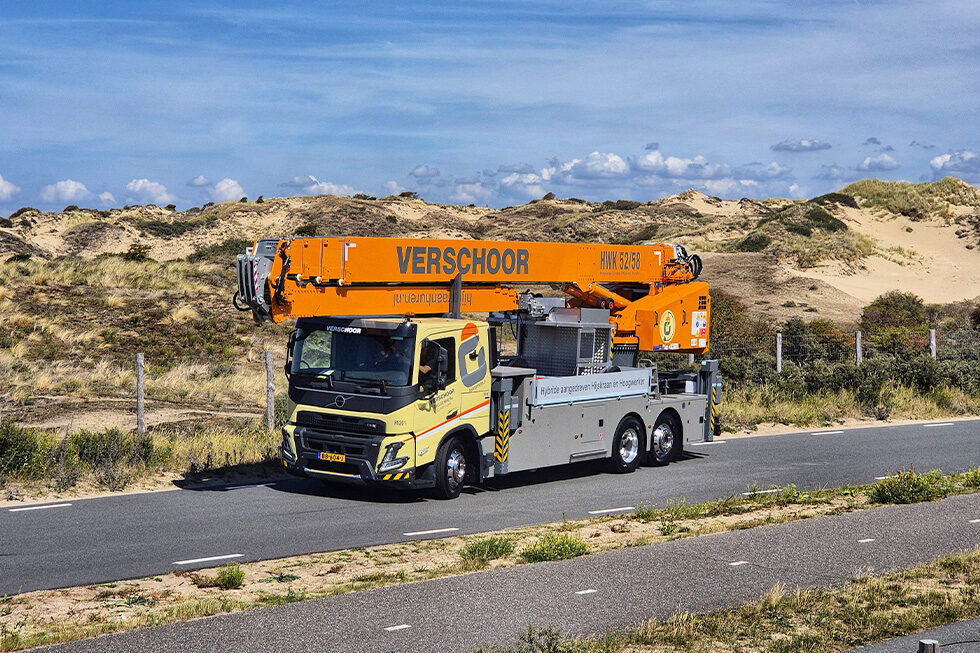 Hybride Hoogwerkerkraan 52/58 meter | Verschoor
