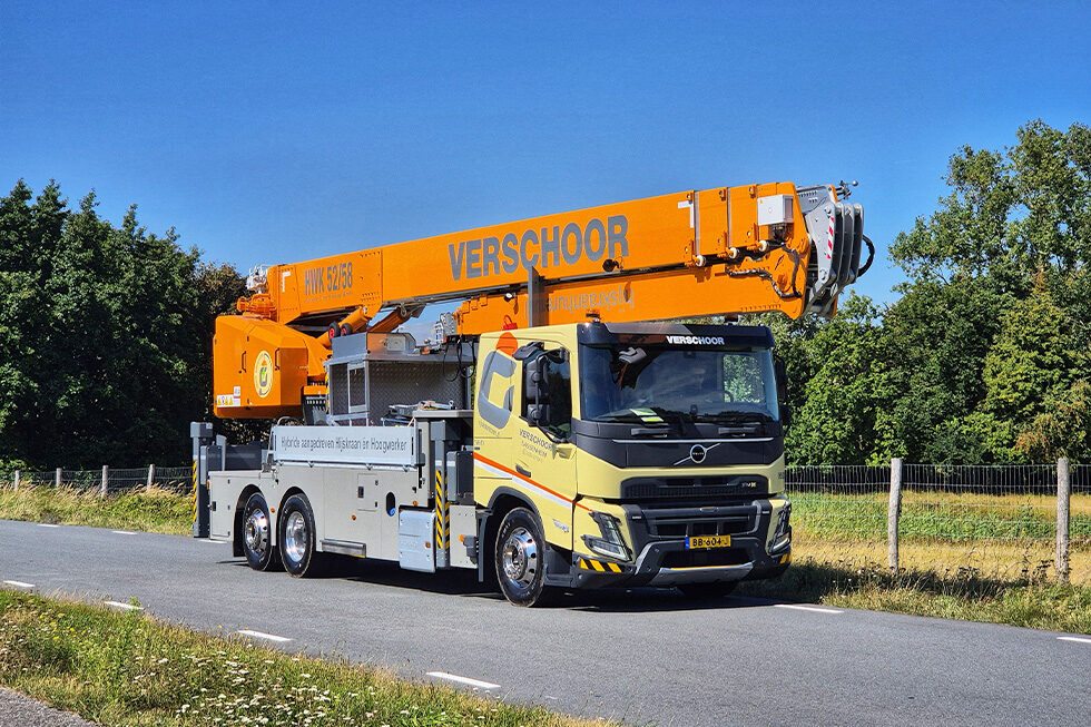 Hybride Hoogwerkerkraan 52/58 meter | Verschoor