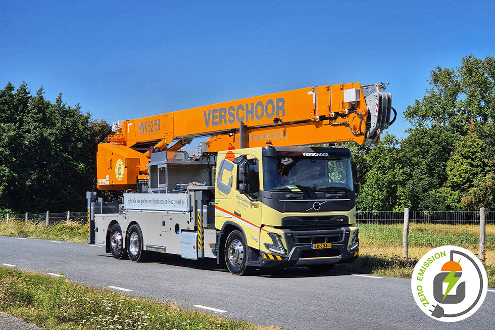 Hybride Hoogwerkerkraan 52/58 meter | Verschoor